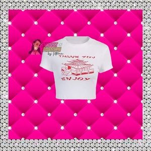 Thank You Enjoy Crop Top